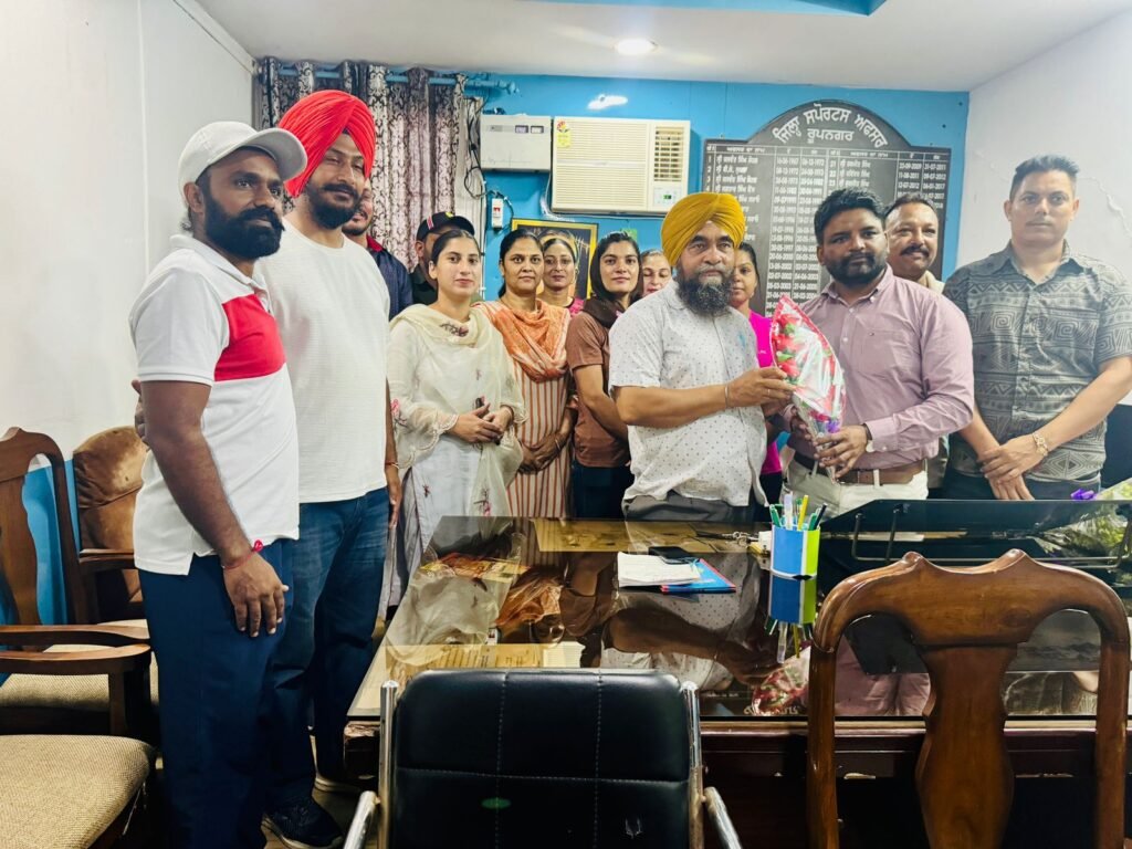 Jagjeevan Singh took charge as District Sports Officer Rupnagar   