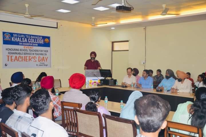 Principal Dr. Jasveer Singh, Khalsa College Anandpur Sahib ,