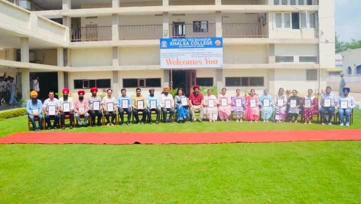 Teachers of various schools were honored on the occasion of Teachers' Day at khalasa college Sri Anandpur Sahib, Principal Dr. Jasveer Singh, Khalsa College Anandpur Sahib