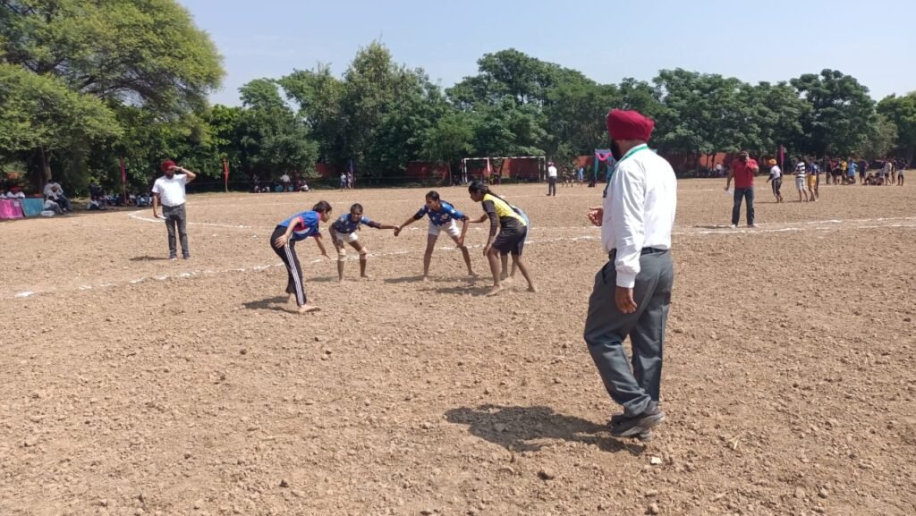 The first day of Circle Kabaddi being conducted under Punjab State Inter District 68th School