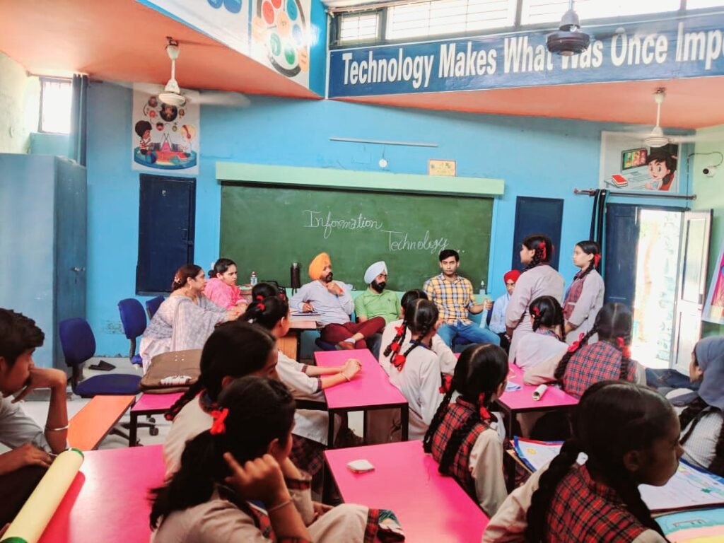 Block Level Speech Competition on Artificial Intelligence was conducted at GSSS Girls Anandpur Sahib.