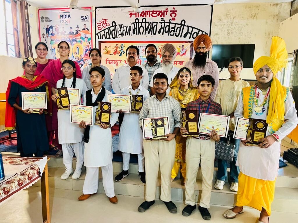 Two-day district level art festival competition 2024 organized by education department Rupnagar