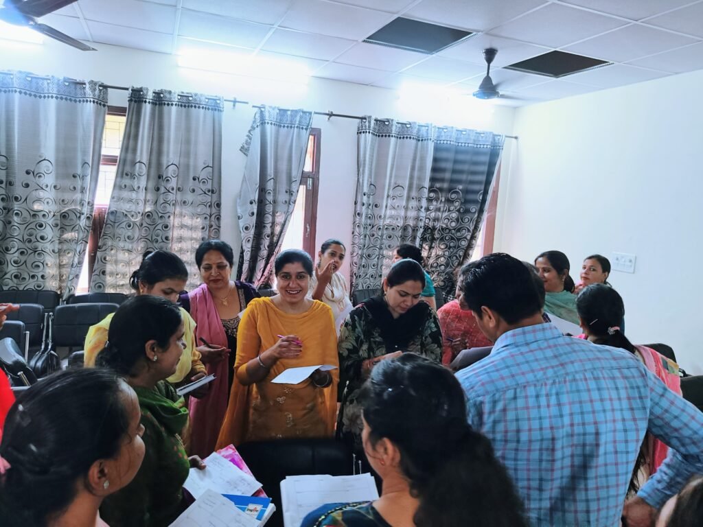 A three-day workshop of English teachers of District Rupnagar under RELO was started today at Diet Rupnagar under the direction of Principal Mrs. Monika Bhutani ji