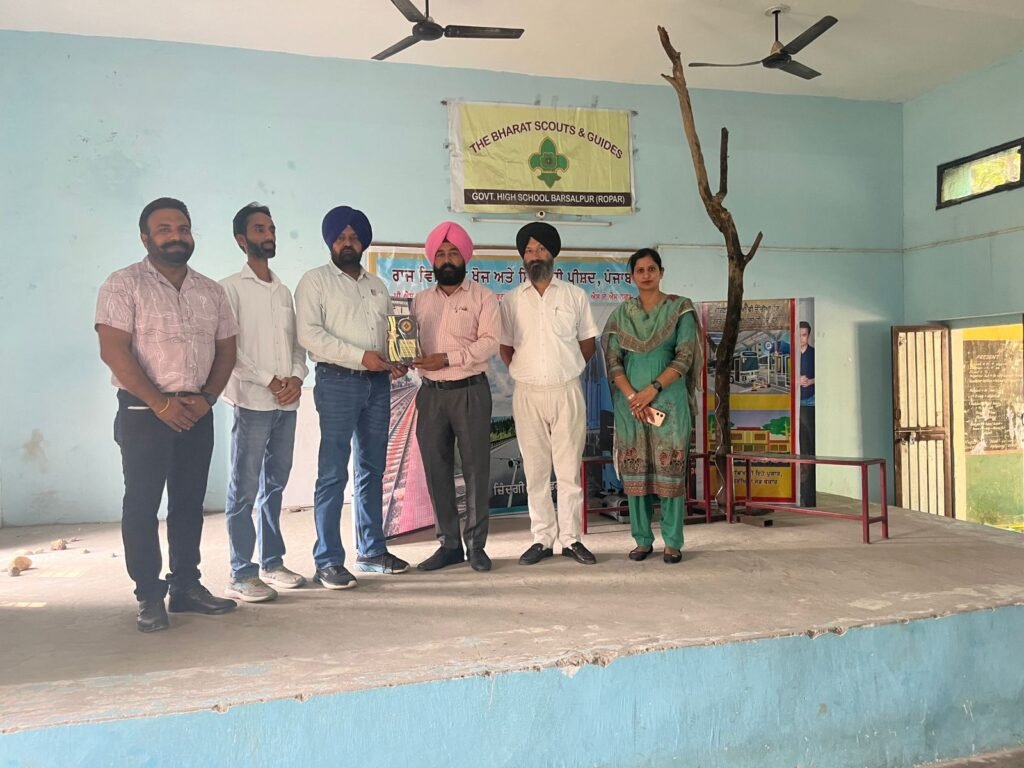 Government High School Barsalpur stood first in the block level science drama competition