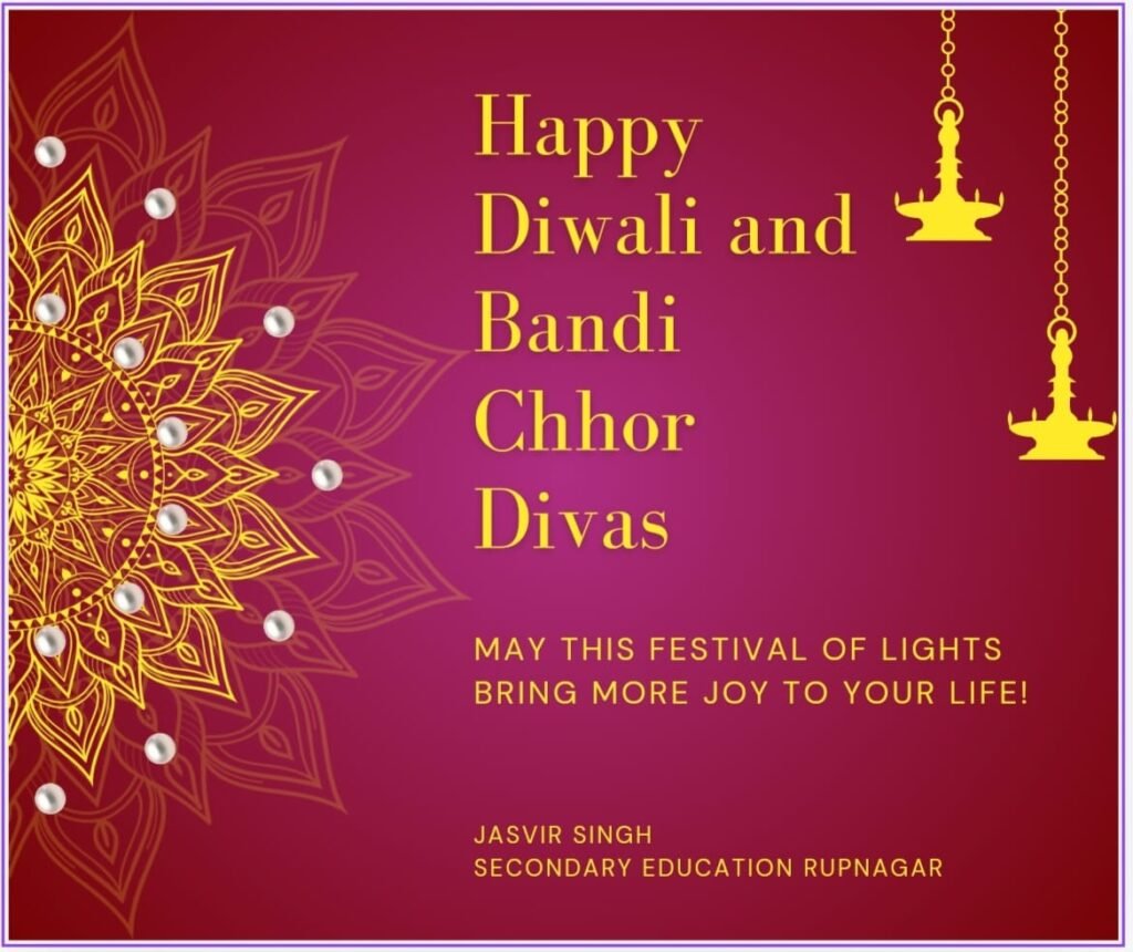 "Greetings on Green Diwali and Bandi Chhor Divas"