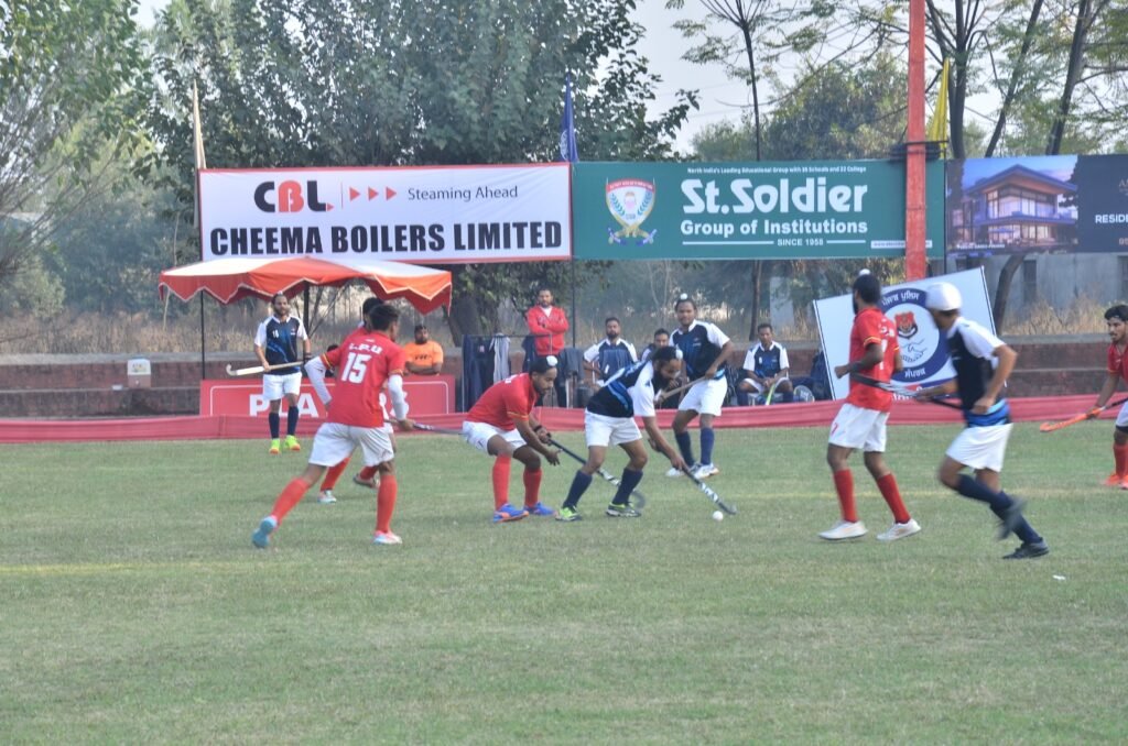 Lovely Professional University and CRPF enter the semi-finals of the 32nd Dasmesh Hawks All India Hockey Festival.