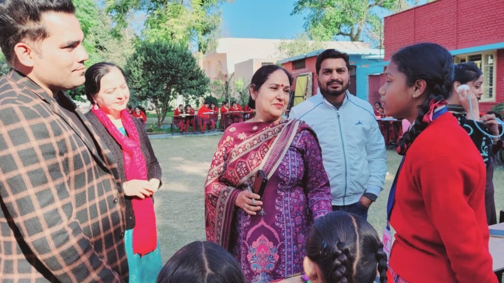 An exhibition on science and mathematics was organized by the students of Government Girls Senior Secondary School Nangal