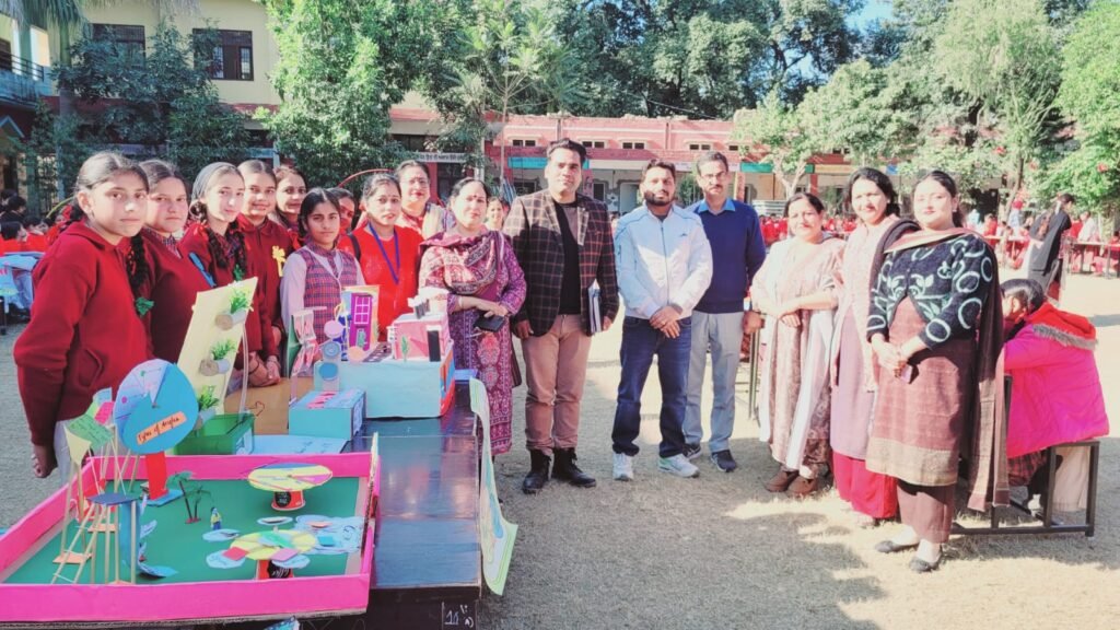 An exhibition on science and mathematics was organized by the students of Government Girls Senior Secondary School Nangal