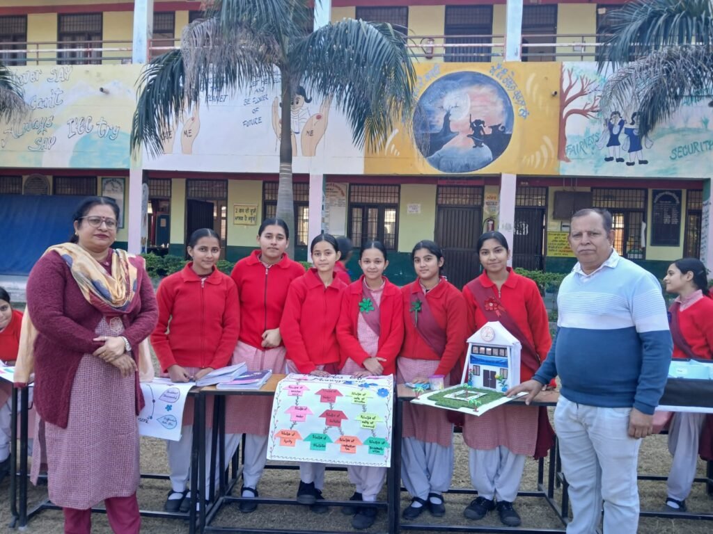 An exhibition on science and mathematics was organized by the students of Government Girls Senior Secondary School Nangal 3