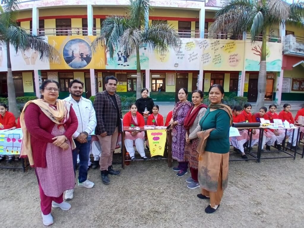 An exhibition on science and mathematics was organized by the students of Government Girls Senior Secondary School Nangal