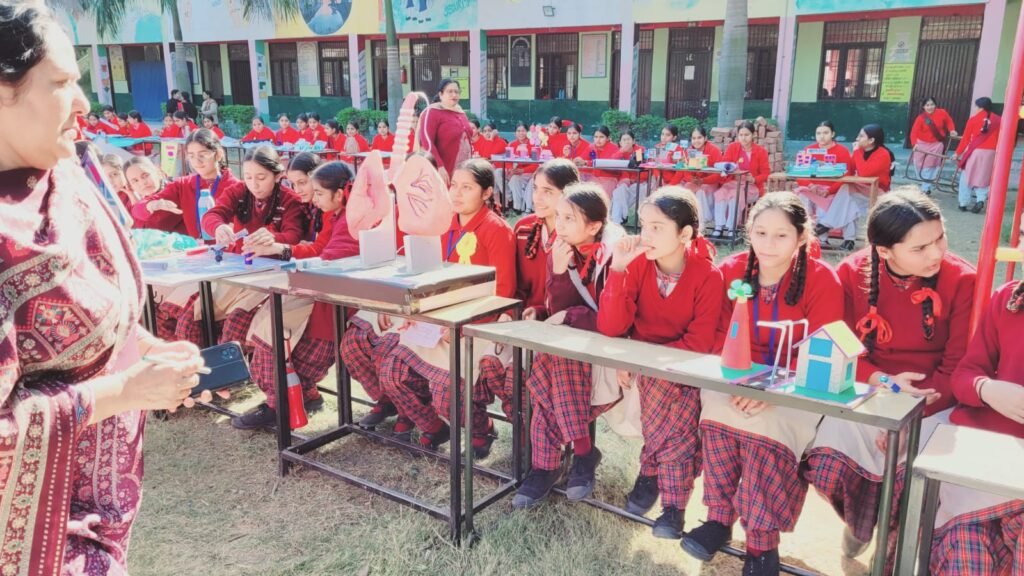 An exhibition on science and mathematics was organized by the students of Government Girls Senior Secondary School Nangal