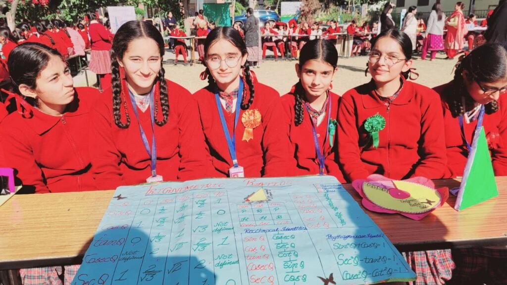 An exhibition on science and mathematics was organized by the students of Government Girls Senior Secondary School Nangal