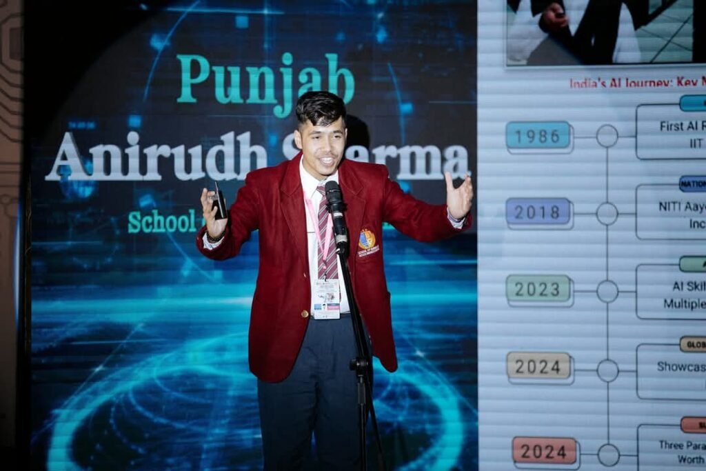 Anirudh Sharma, a student of School of Eminence, Amloh, has been the runner-up at the national level