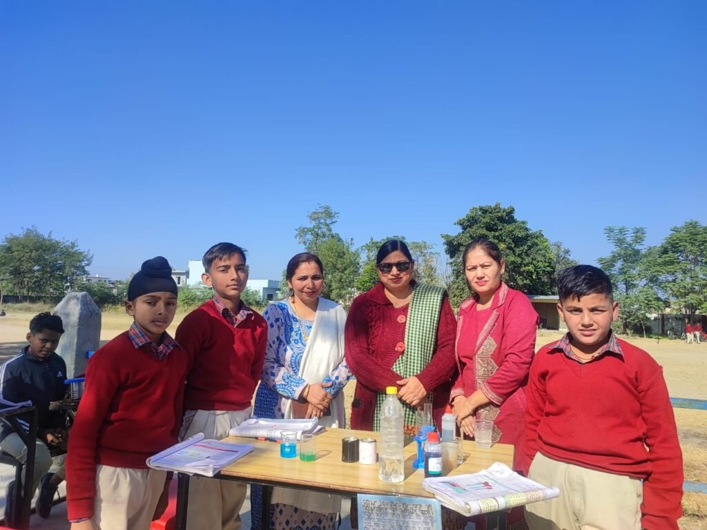 An educational fair was held at Government Middle School Chhotewal