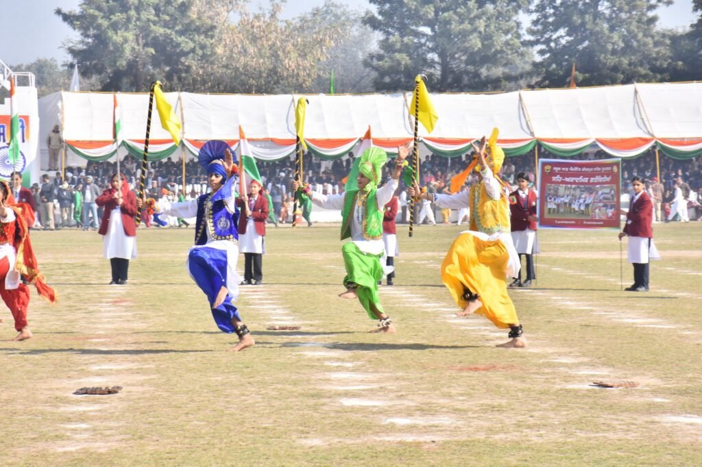 On the occasion of 76th Republic Day, Deputy Speaker S. Jai Kishan Singh Rori hoisted the national flag at Nehru Stadium.