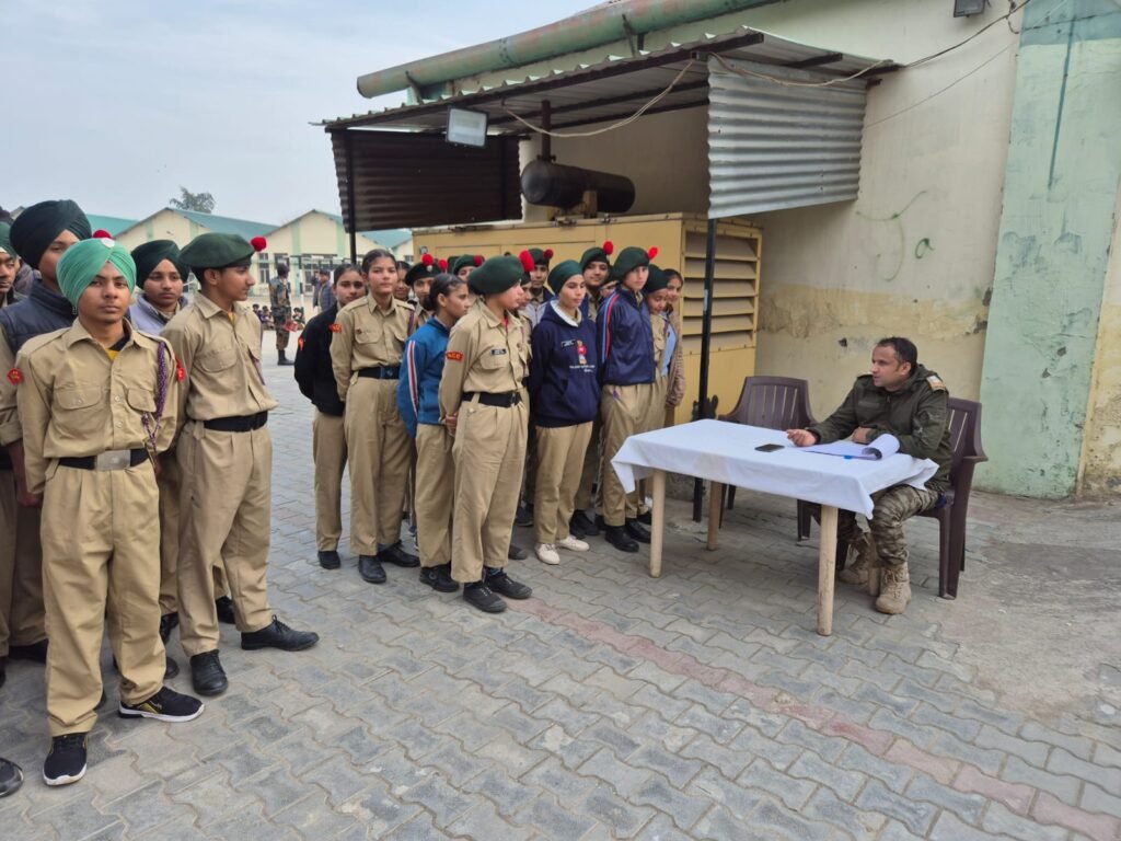 'A' certificate examination of junior division and junior wing NCC cadets was conducted