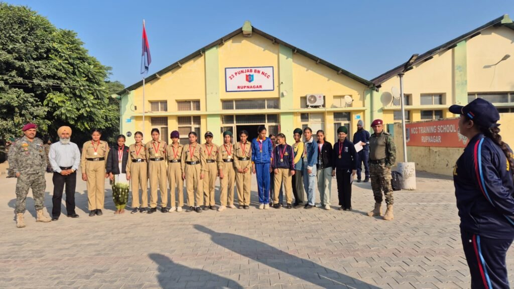 'A' certificate examination of junior division and junior wing NCC cadets was conducted