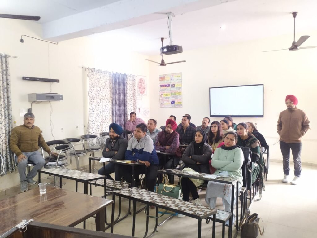 Block-level training for computer teachers at GSSS Gardale (Rupnagar).