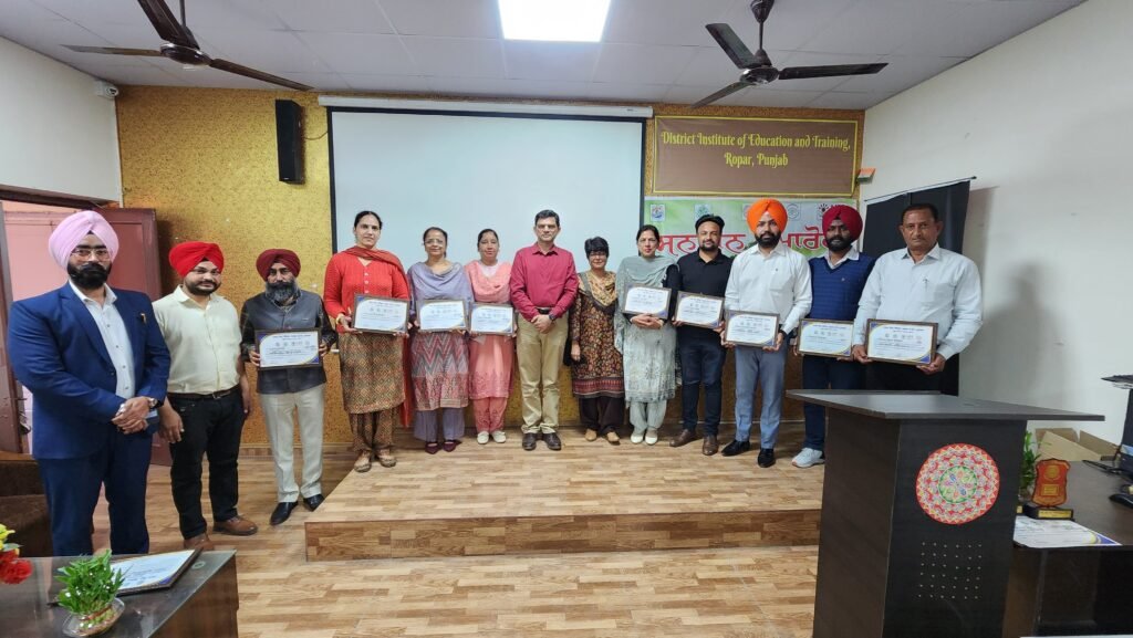 Schools of Rupnagar honored at district level for National Environment Awards