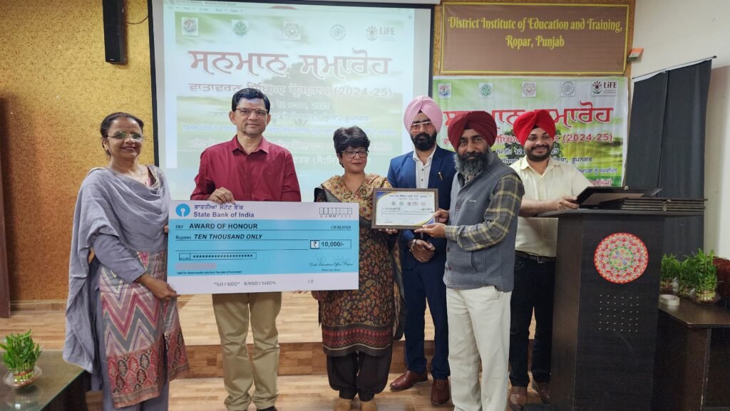 Schools of Rupnagar honored at district level for National Environment Awards