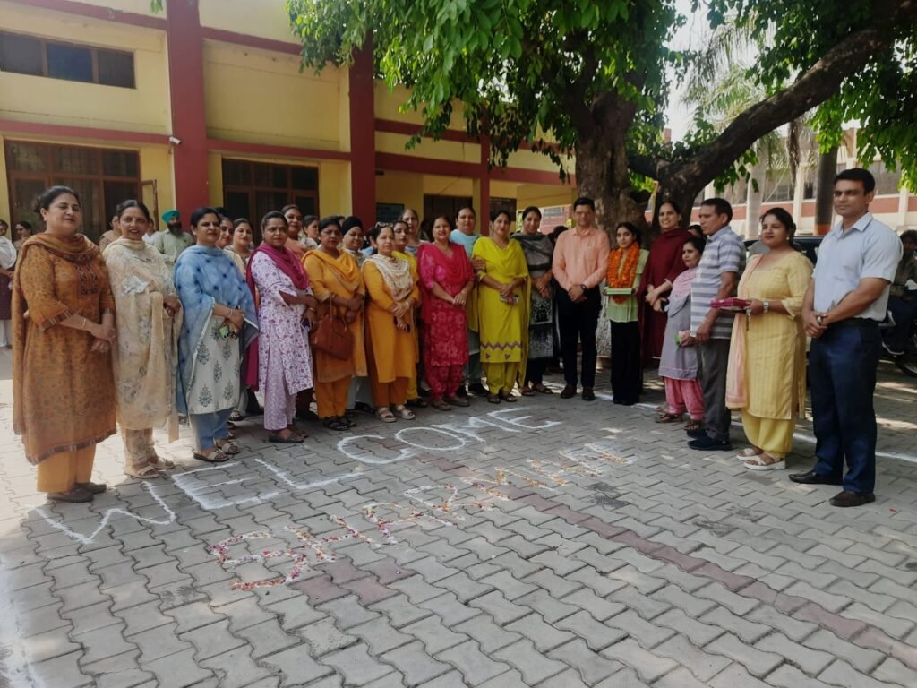 Girls of Government Girls Senior Secondary School excelled in Punjab School Education Board 12th results