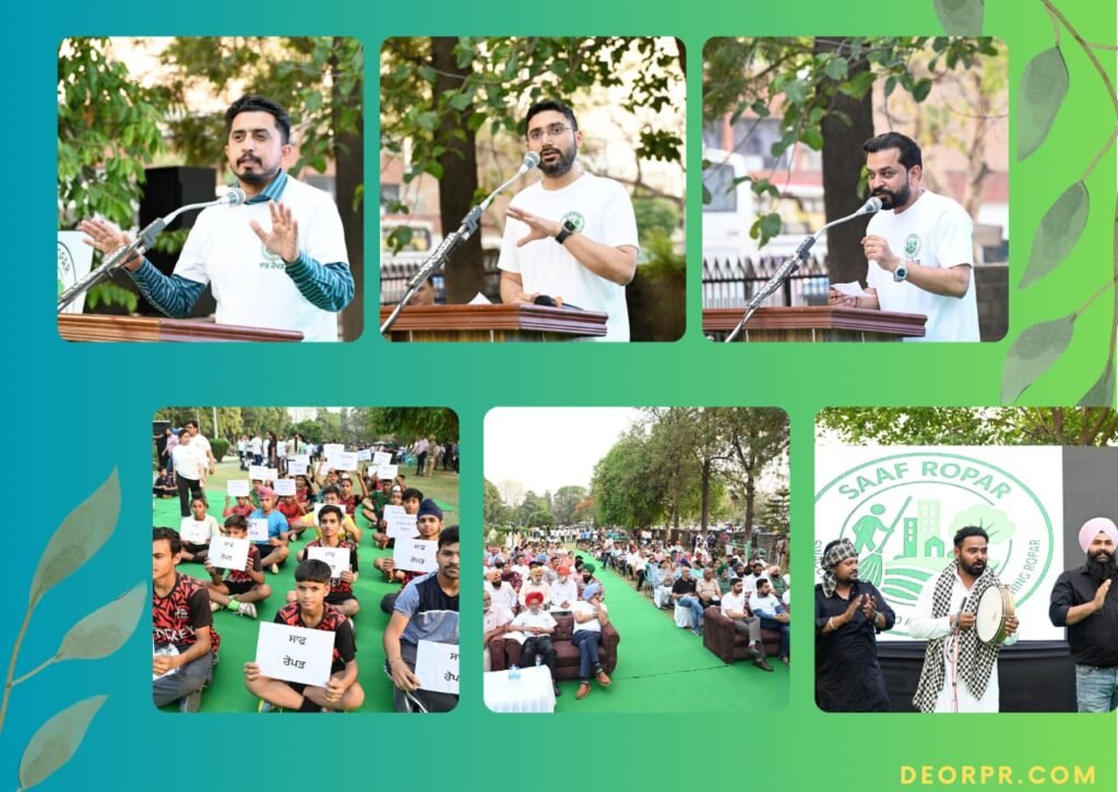 Deputy Commissioner Varjit Walia and MLA Advocate Chadha formally launch the “Saaf Ropar” campaign