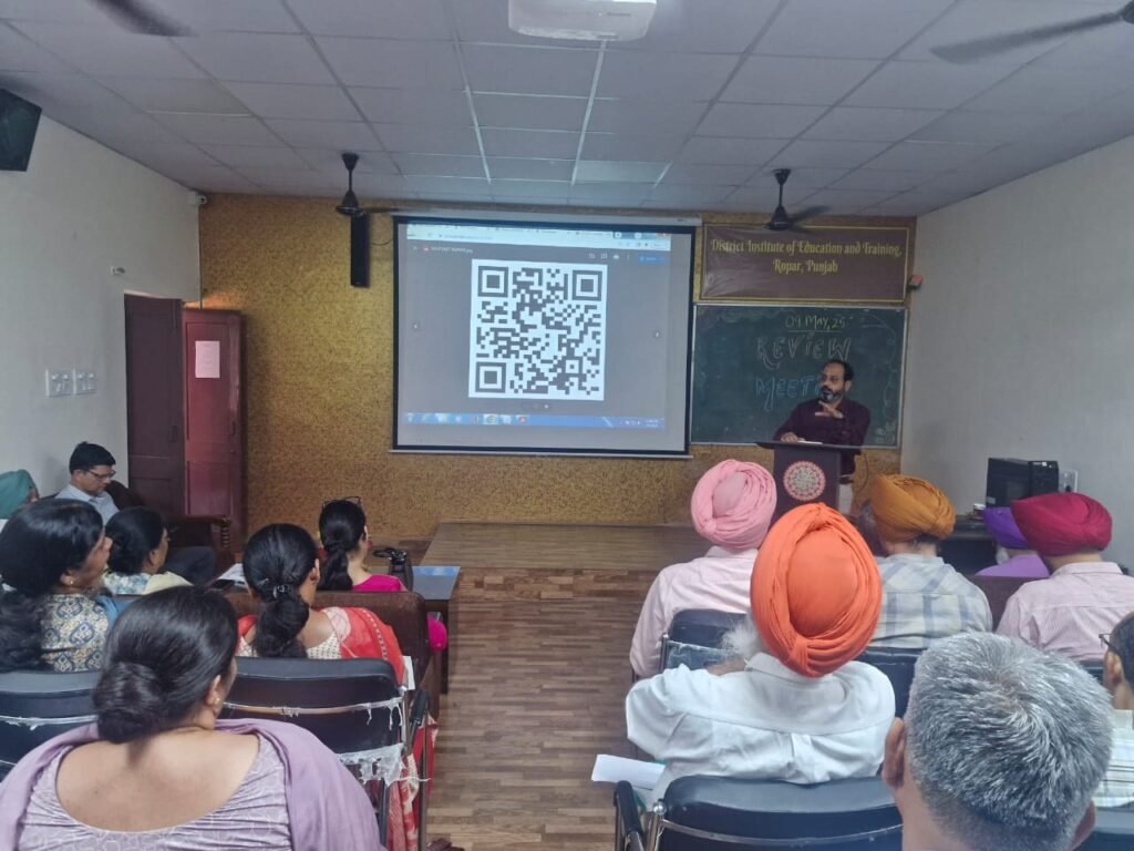 A general meeting of the principals of government senior secondary schools of district Rupnagar was held at DIET Rupnagar. VArinder Sharma