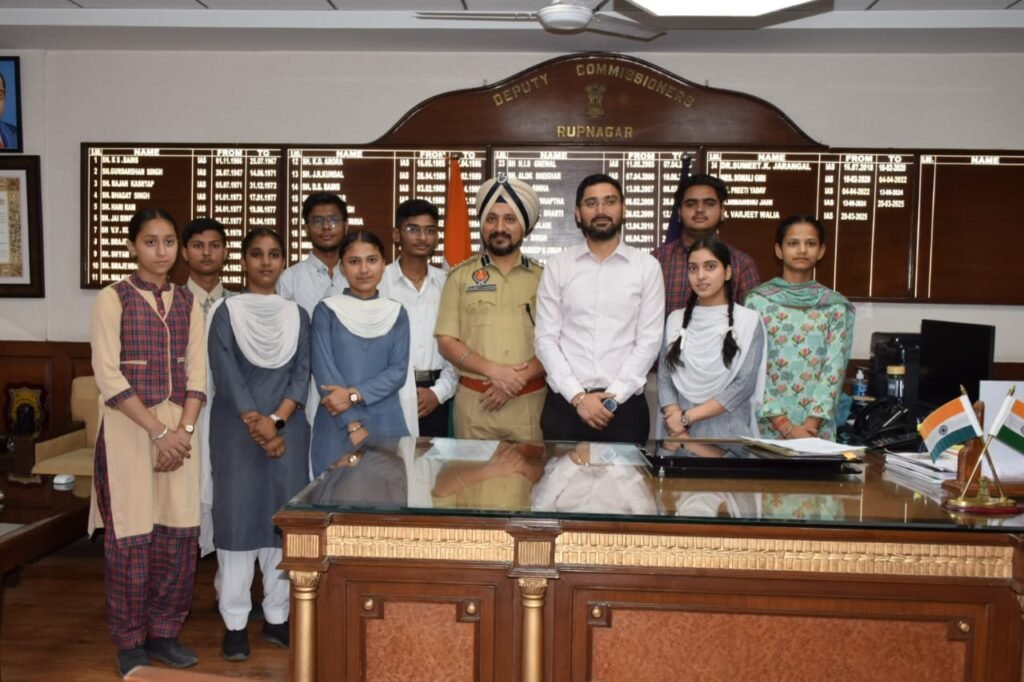 Meritorious students' dreams get wings 'One day with DC/SSP'