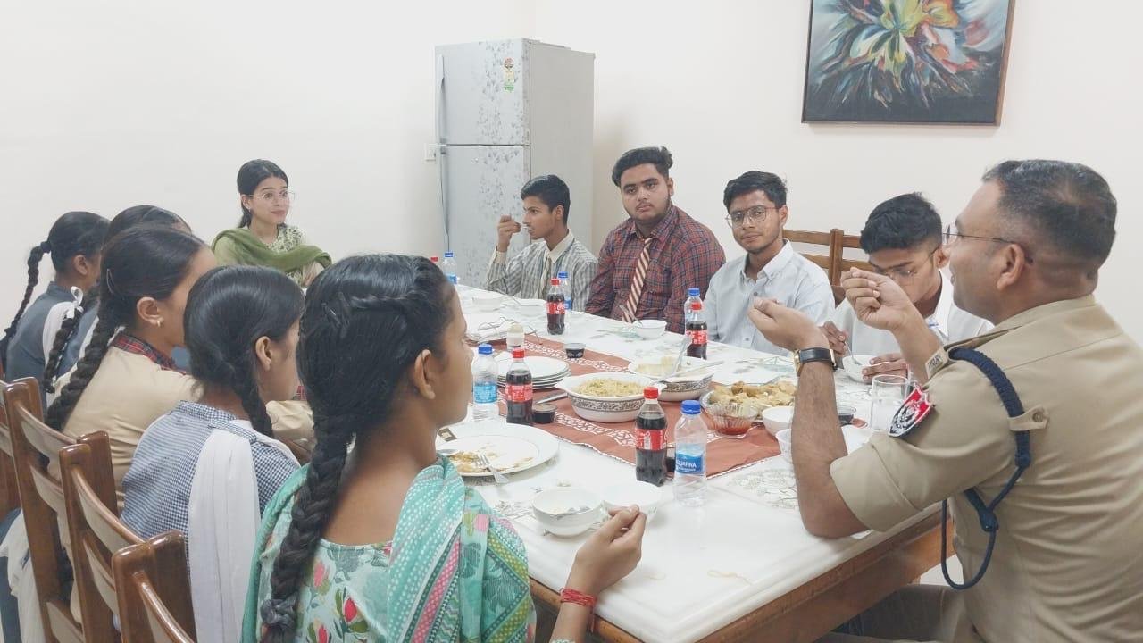 Meritorious students' dreams get wings 'One day with DC/SSP'