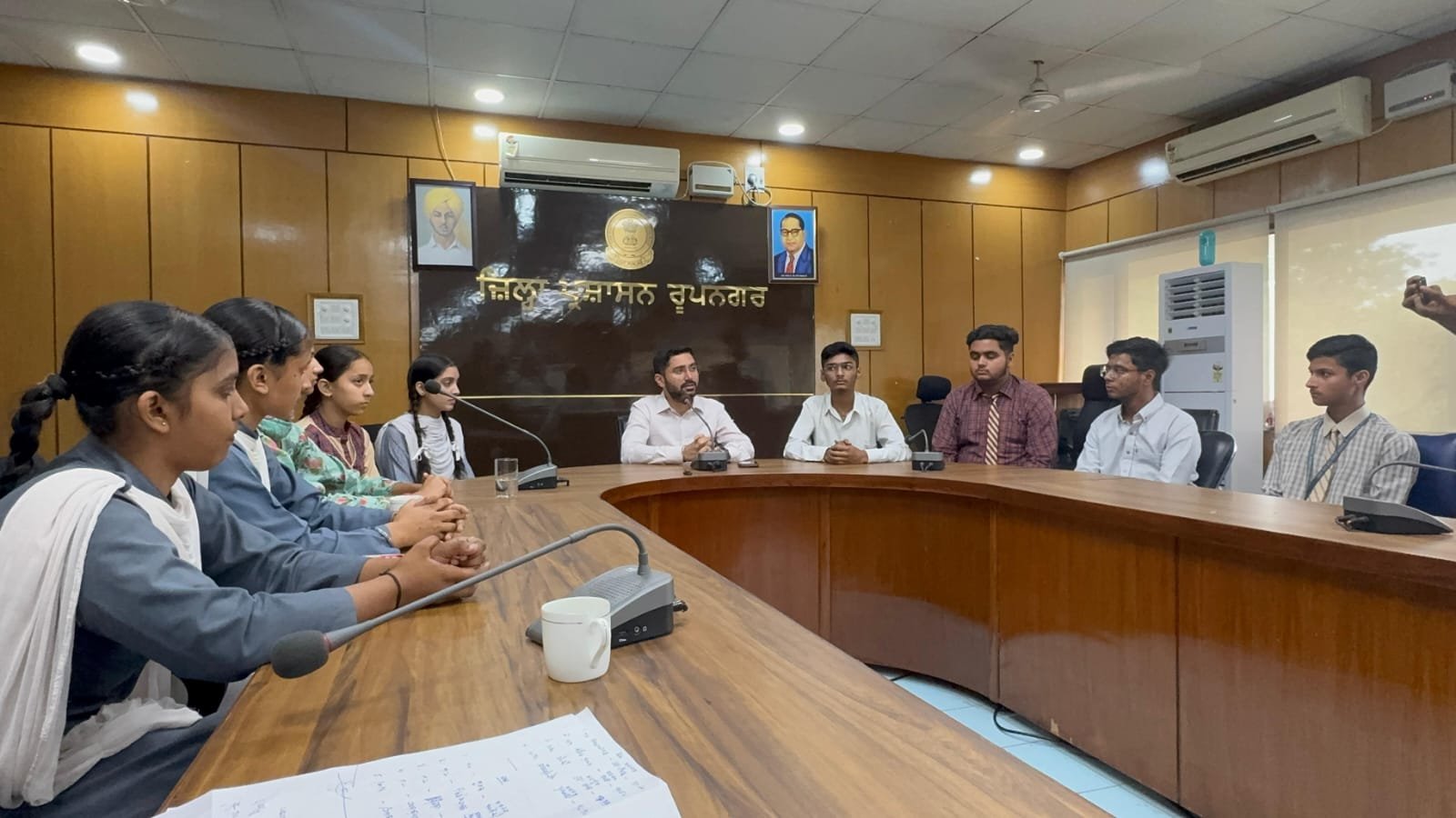 Meritorious students' dreams get wings 'One day with DC/SSP'