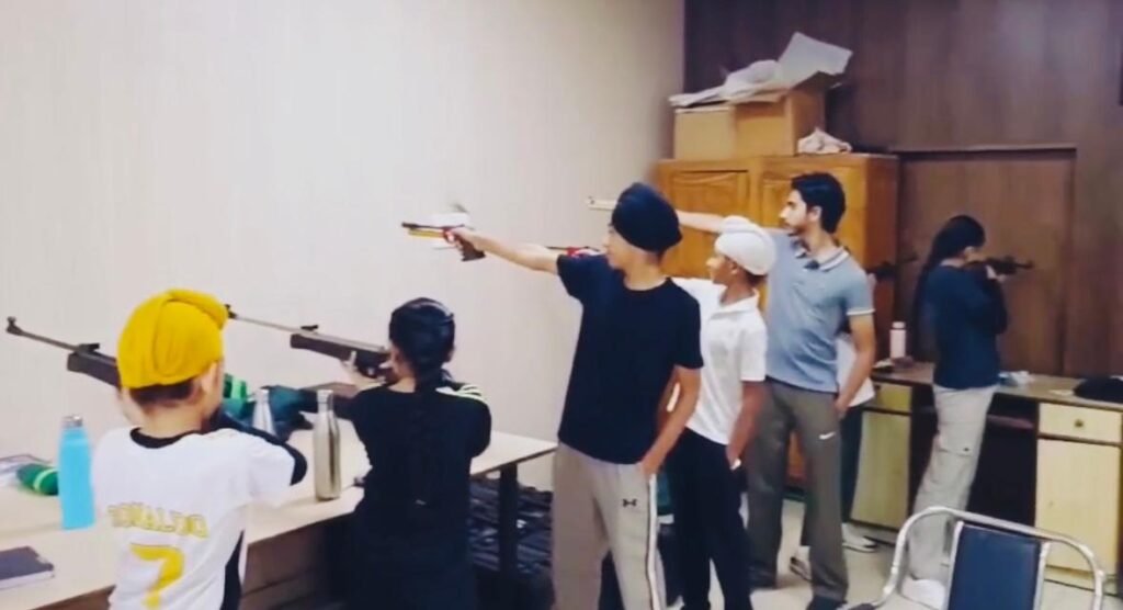 Hard work continued even during the summer vacation, the dedication of the shooters of Jhallian Kalan School was visible in the shooting range.