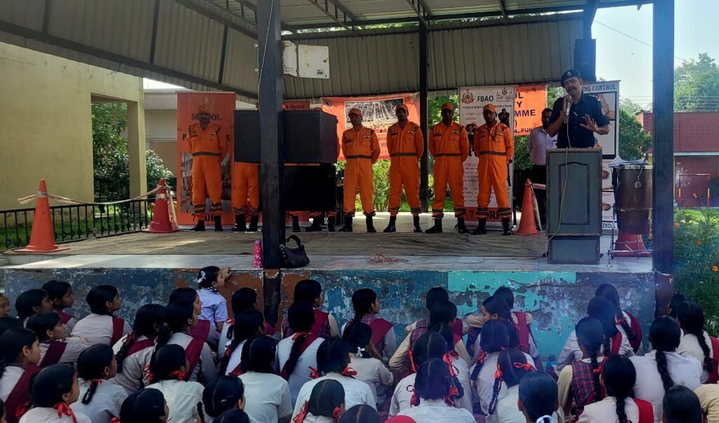 Awareness Session on Disasters by NDRF at GGSSS Nangal