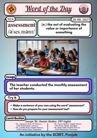 Assessment word of the day