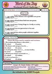 Weekend word challange 7