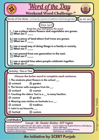 Weekend word challange 7