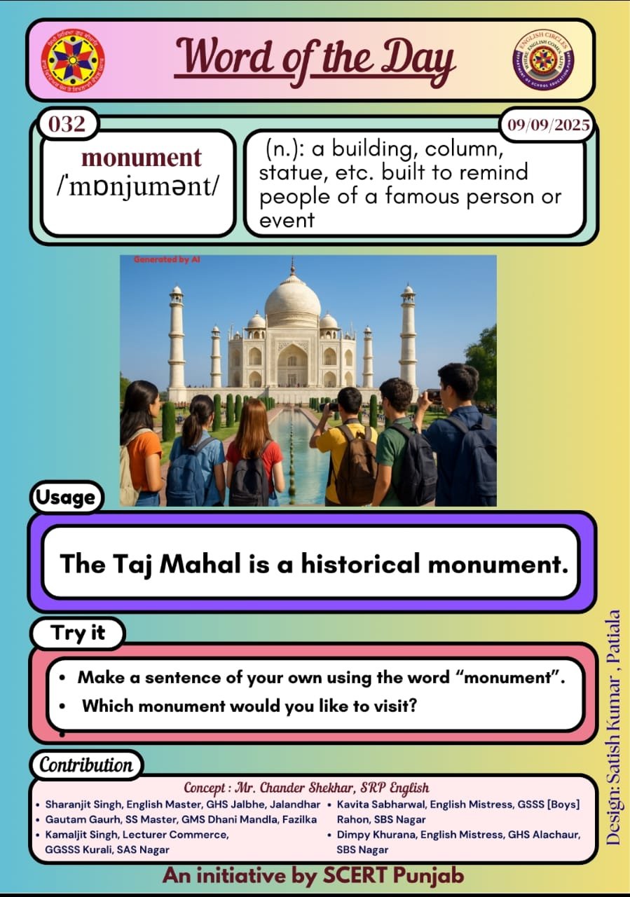 Monument word of the day