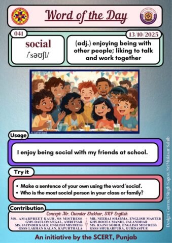 Word of the day is Social