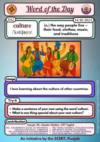 Word of the day Culture