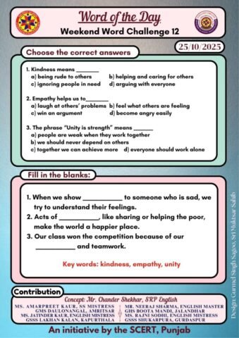 Weekend word challange 12