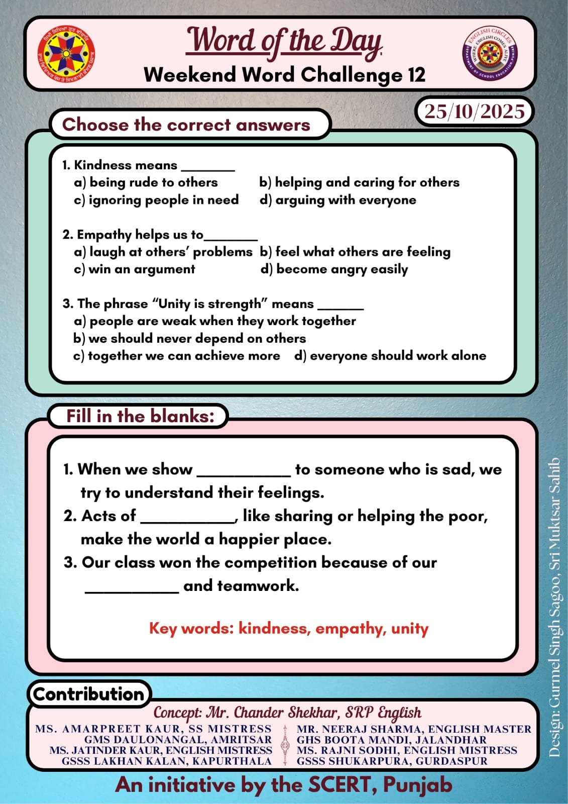 Weekend word challange 12