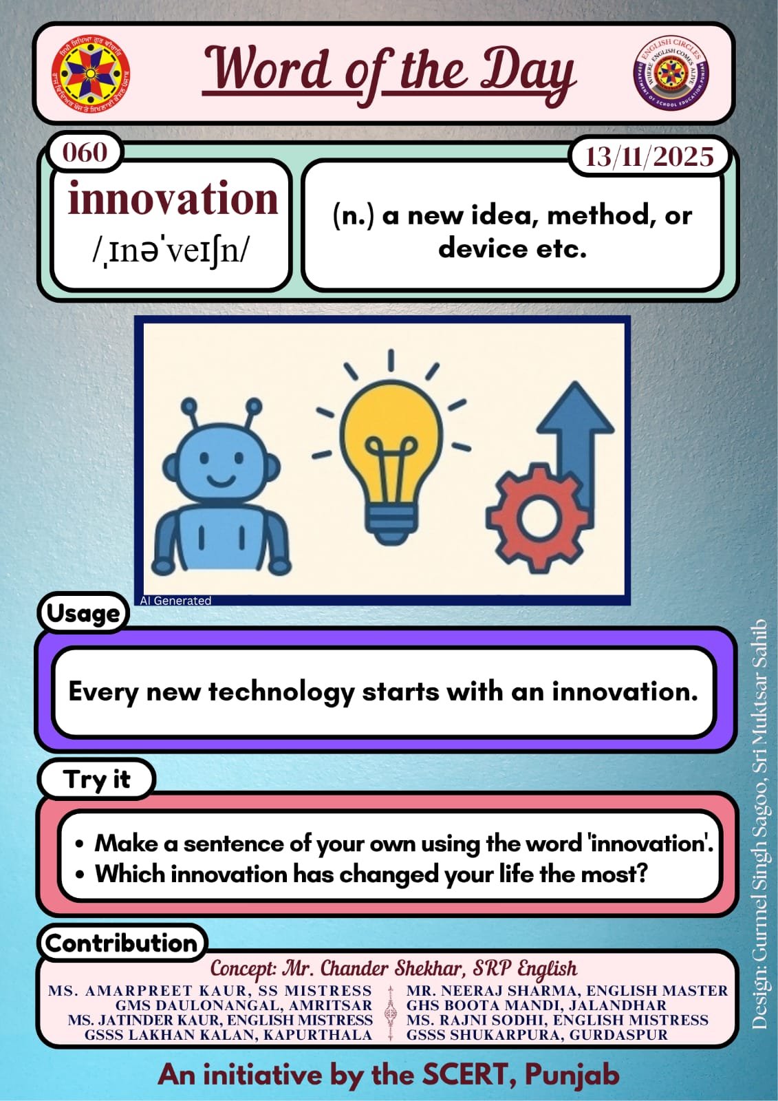 Innovation word of the day pseb