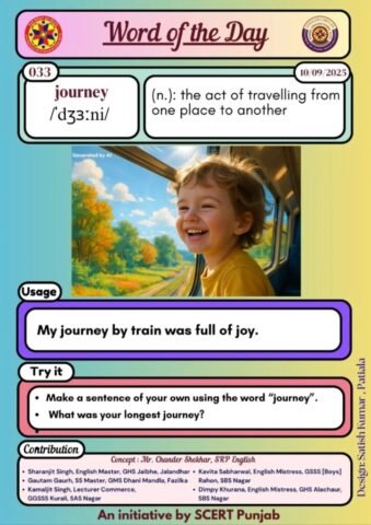 Journey Word of the day