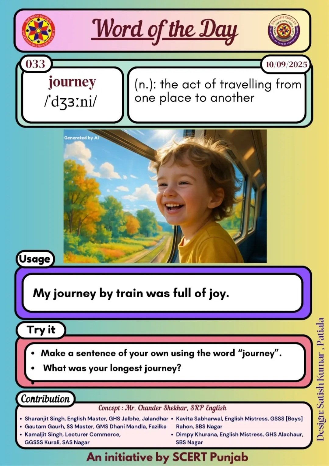 Journey Word of the day