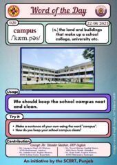 Campus Word of the day