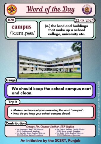 Campus Word of the day