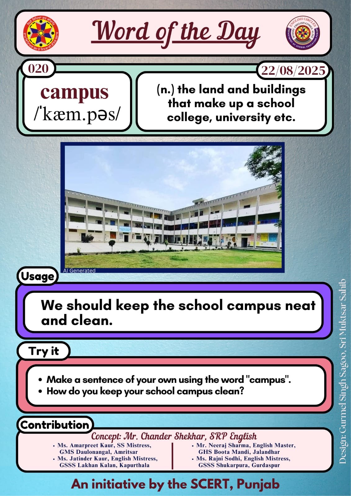 Campus Word of the day