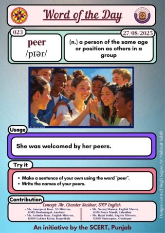 peer word of the day