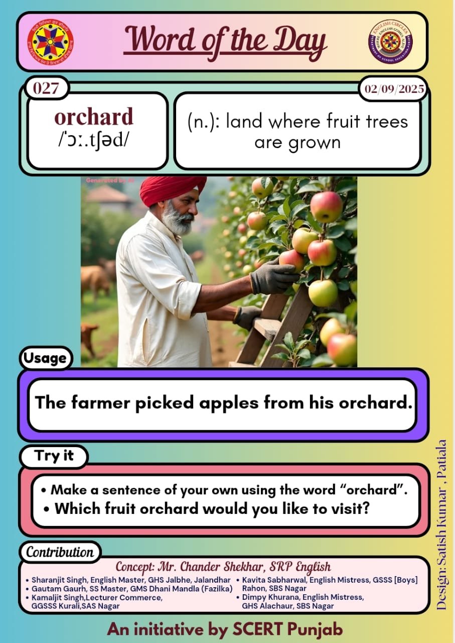 orchard word of the day
