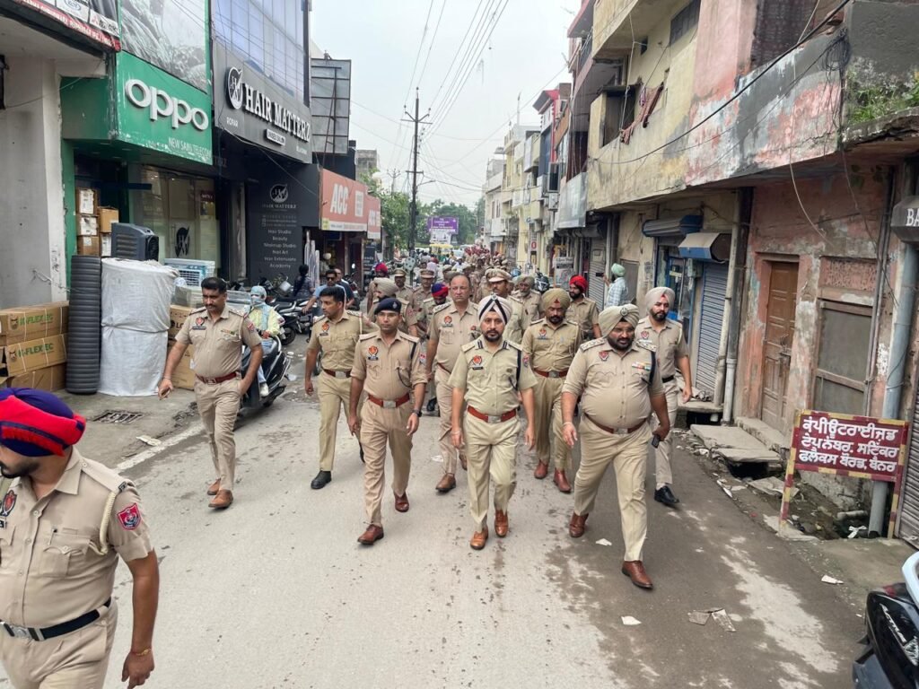 SSP Rupnagar took out a flag march to celebrate Independence Day in a grand manner and ensure security arrangements