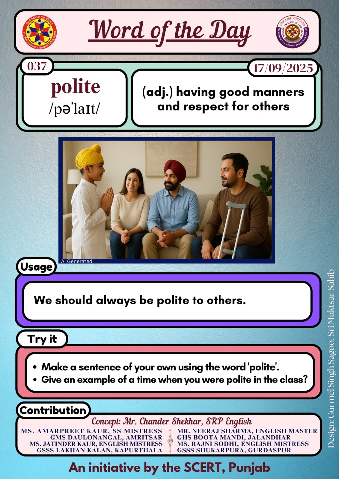 polite word of the day